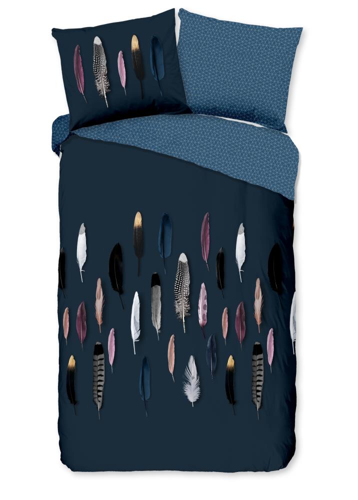 Feathers overtrek van Good Morning, 200 x 220 cm, kussensloop 60 x 70 cm - kussensloop 60 x 70 cm