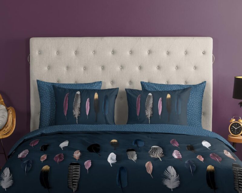 Beddengoed Feathers 200 x 220 cm van Good Morning, Blauw