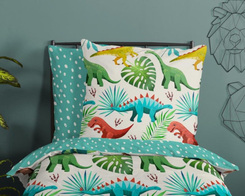 100% katoen dekbedset Dinos van Good Morning in 140 x 200 cm