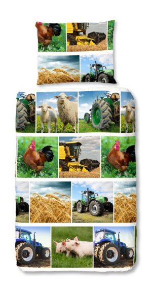 Good Morning dekbedovertrek Agri - Multicolor - 140 x 200 cm - 100% katoen