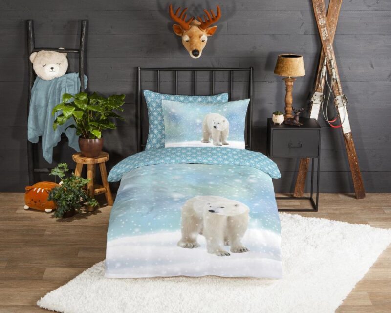 100% katoen dekbedset Icebear van Good Morning in 140 x 200 cm