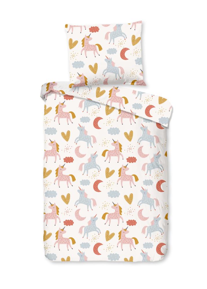 Good Morning dekbedovertrek Unilove - Multicolor - 100 x 135 cm - 100% katoen