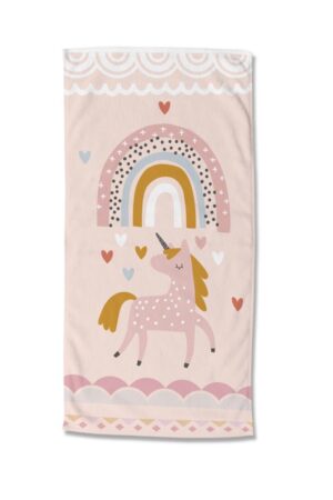 Good Morning strandlaken Unilove - Multicolor - 75 x 150 cm - 100% Polyester