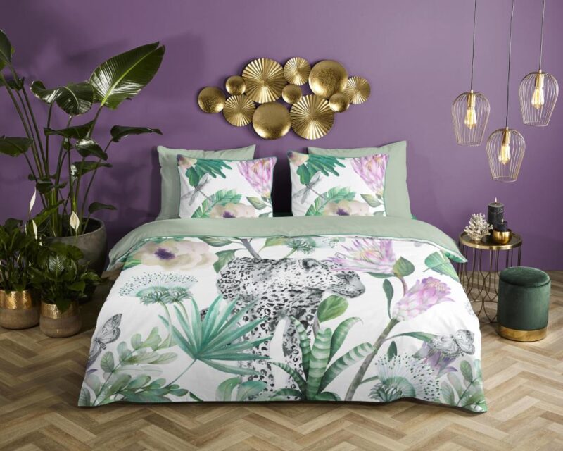 100% organisch katoen dekbedset Volterra van Descanso in 140 x 220 cm