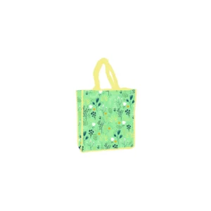 Sweet Home tas Flower Green 34 x 32 x 12 cm - Groen - 34 x 32 x 12 cm - Polyester