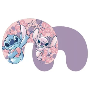 Lilo en Stitch sierkussen Angel travel neck 35 x 30 cm - Paars - 35 x 30 cm - Polyester