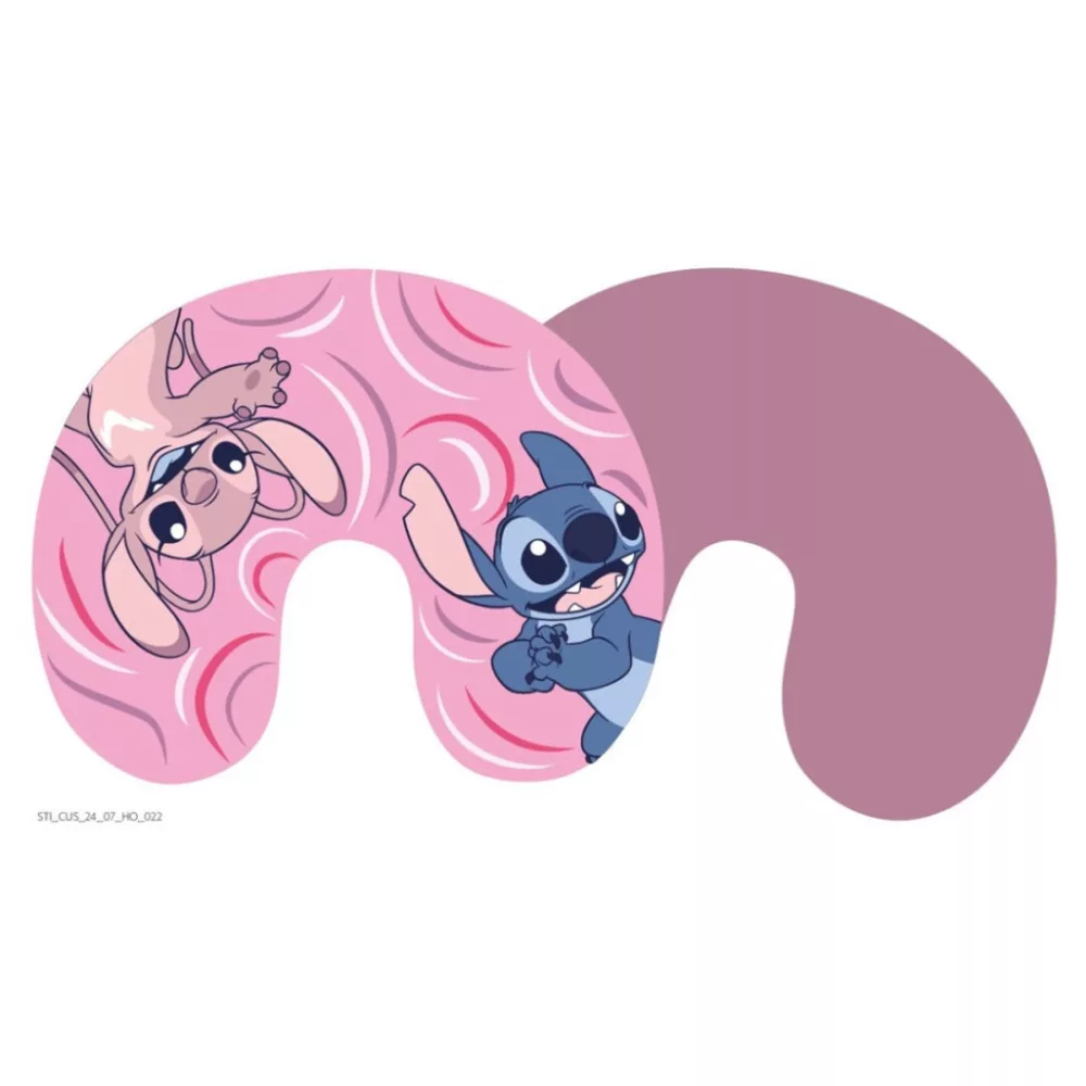 Lilo en Stitch sierkussen travel neck 35 x 30 cm Pink - Roze - 35 x 30 cm - Polyester