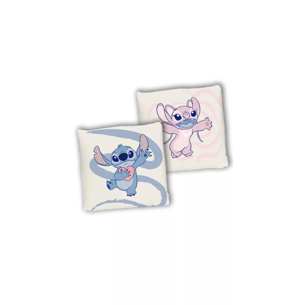 Lilo en Stitch sierkussen Lovers 40 x 40 cm - Wit - 40 x 40 cm - Polyester