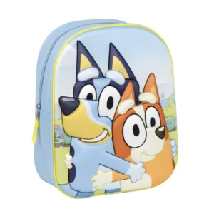 Bluey tas Hug 3D 31 x 27 x 8 cm - Blauw - 31 x 27 x 8 cm - Polyester