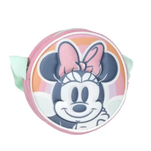 Disney Minnie Mouse tas Pastel 3D 13 x 13 cm - Roze - 13 x 13 cm - Polyester