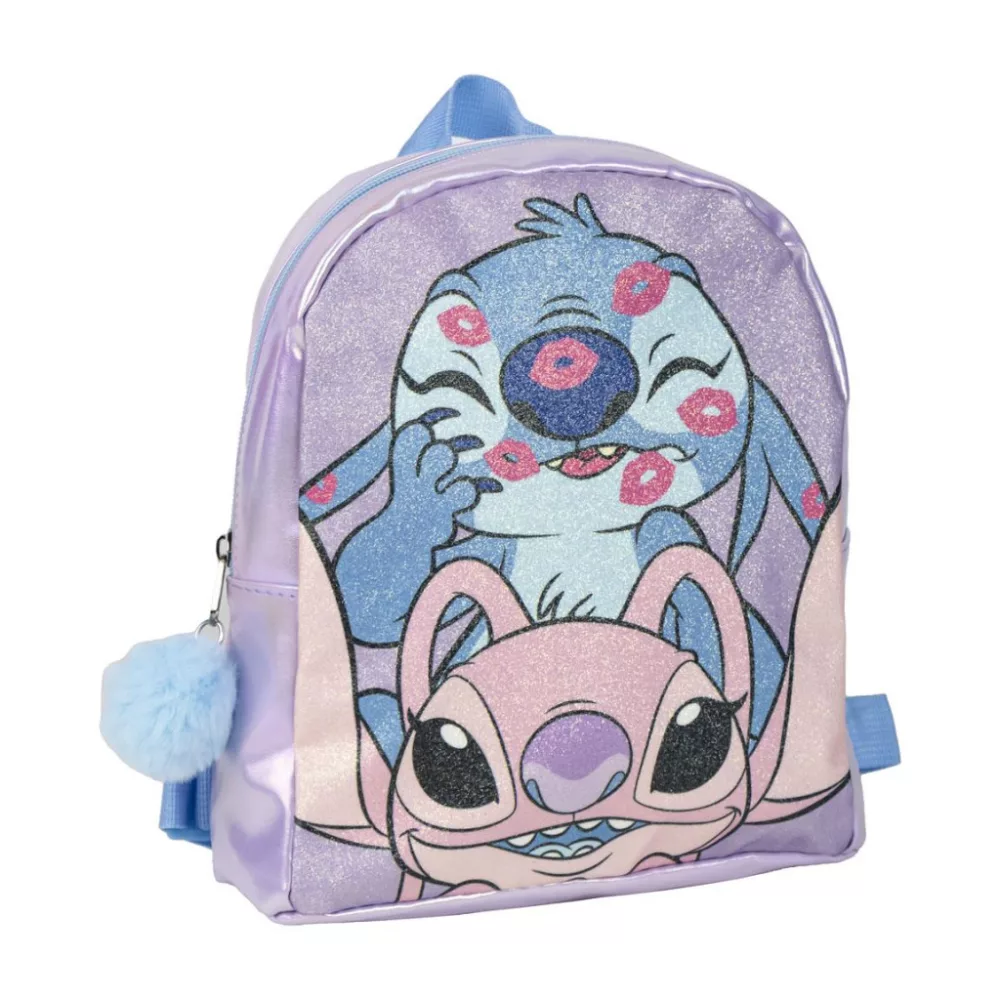 Lilo en Stitch tas hologram 23 x 19 cm - Paars - 23 x 19 cm - Polyester