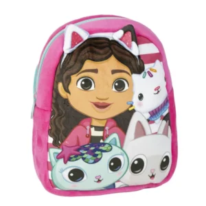 Gabby's Dollhouse tas plush 22 x 18 cm - Roze - 22 x 18 cm - Polyester