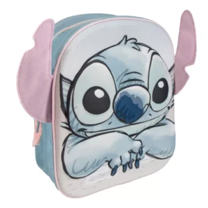 Lilo en Stitch tas 3D 31 x 25 cm - Blauw - 31 x 25 cm - Polyester