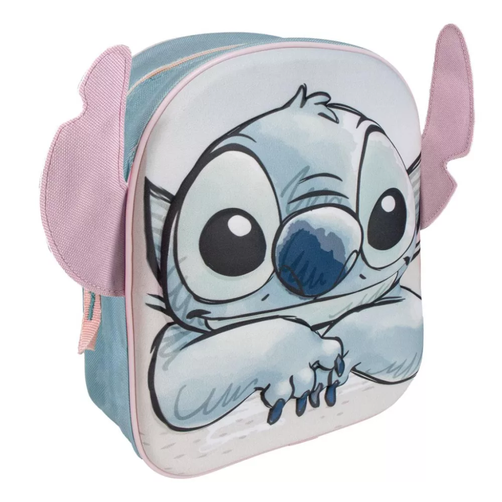 Lilo en Stitch tas 3D 31 x 25 cm - Blauw - 31 x 25 cm - Polyester