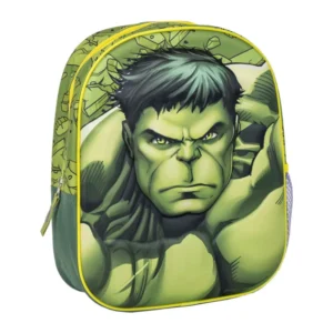Marvel Avengers tas Hulk 3D 31 x 25 cm - Groen - 31 x 25 cm - Polyester