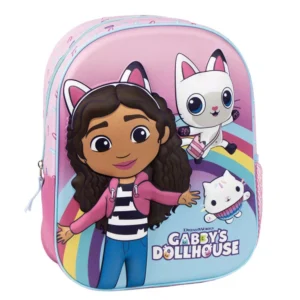 Gabby's Dollhouse tas Rainbow 3D 31 x 27 x 8 cm - 31 x 27 x 8 cm - Polyester