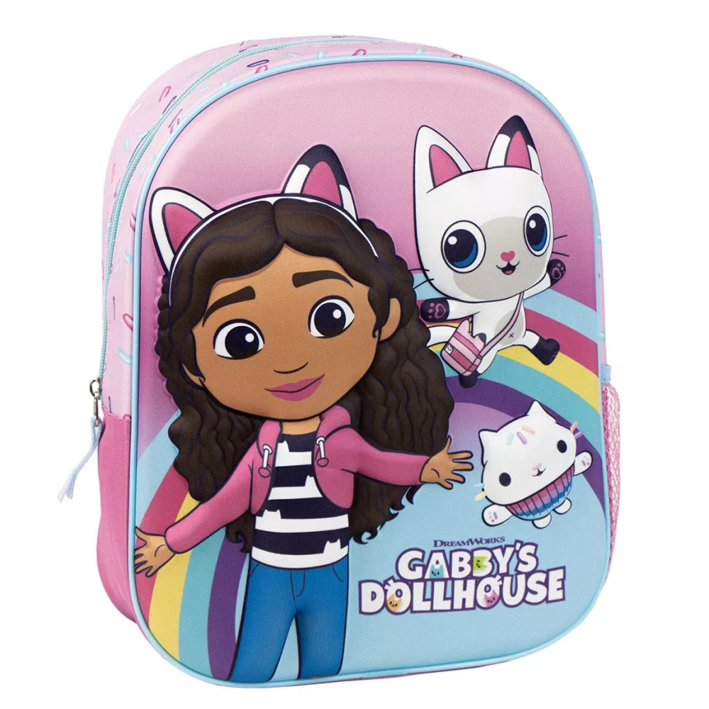 Gabby's Dollhouse tas Rainbow 3D 31 x 27 x 8 cm - 31 x 27 x 8 cm - Polyester