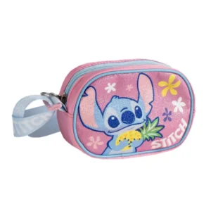 Lilo en Stitch tas Ananas glitter crossbody 15 x 11 cm - Roze - 15 x 11 cm - Polyester