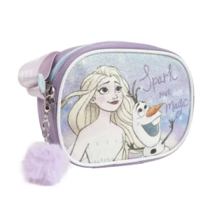 Disney Frozen tas Spark glitter 15 x 11 cm - Paars - 15 x 11 cm - Polyester