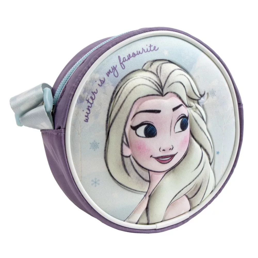 Disney Frozen tas Winter 3D 13 x 13 cm - Paars - 13 x 13 cm - Polyester