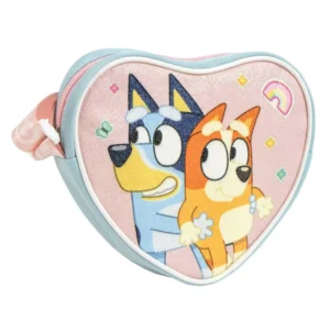 Bluey tas Hug glitter shoulder crossbody 15 x - Multicolor - 15 x 14 cm - Polyester