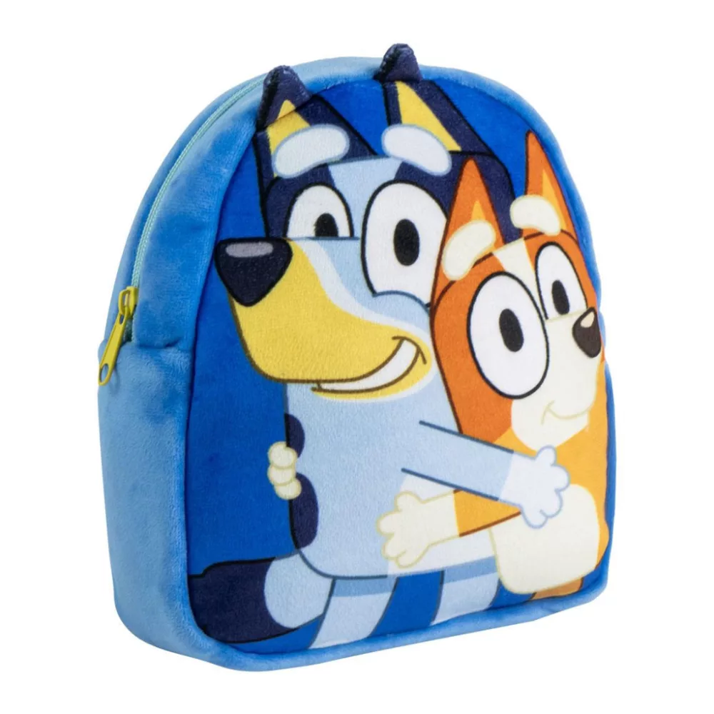 Bluey tas Hug plush 22 x 18 cm - Blauw - 22 x 18 cm - Polyester