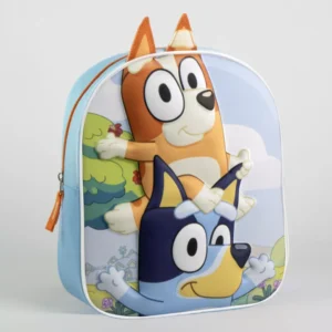 Bluey tas Nature 3D 29 x 25 cm - Blauw - 29 x 25 cm - Polyester