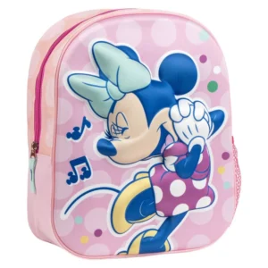 Disney Minnie Mouse tas Music 3D 31 x 25 cm - Roze - 31 x 25 cm - Polyester