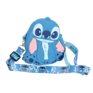 Lilo en Stitch tas Buddy silicone 14 cm - Blauw - 14 cm - Silicone