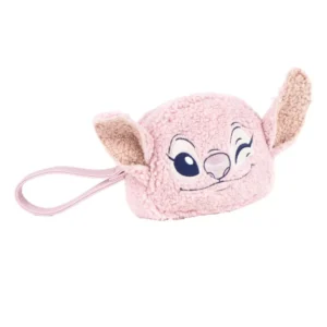 Lilo en Stitch tas Angel fleece 15 x 11 cm - Roze - 15 x 11 cm - Polyester