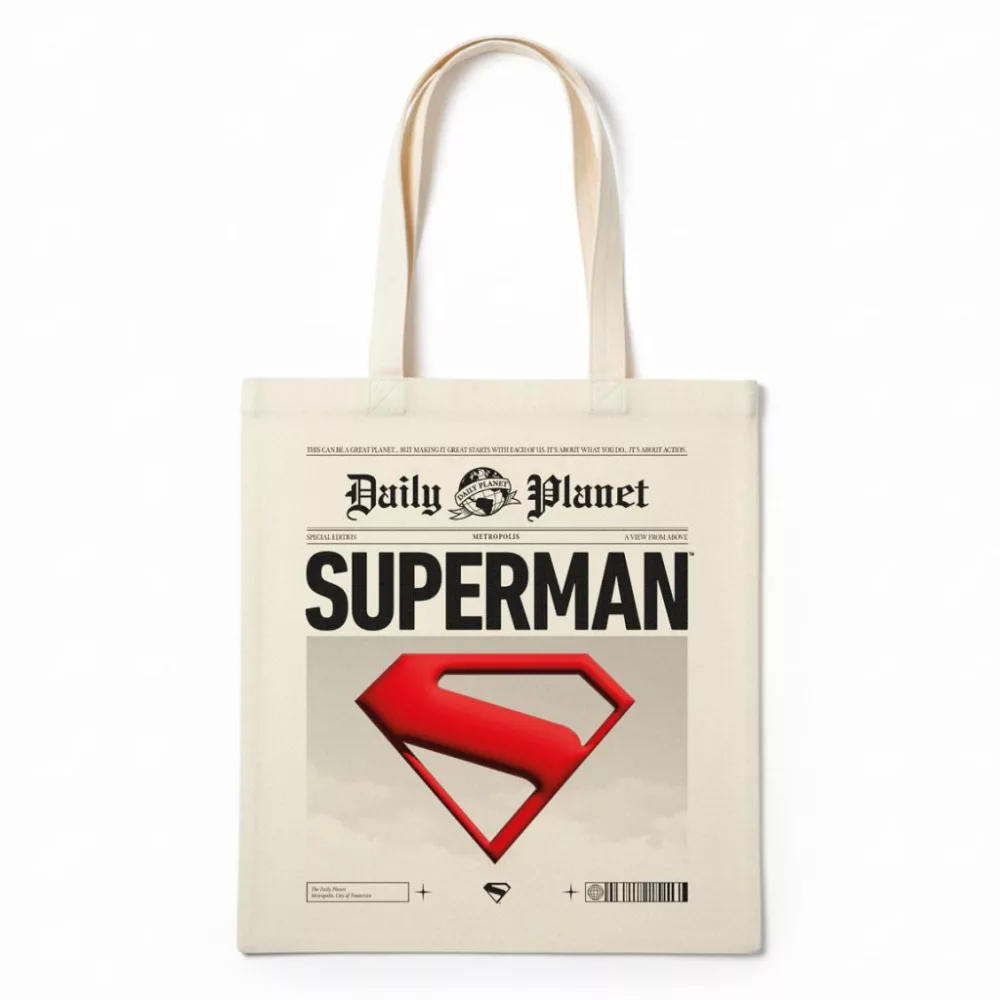 Superman tas Friends Daily Planet 36 x 40 cm - Beige - 36 x 40 cm - Polyester