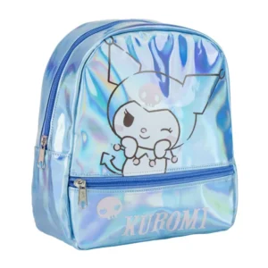 Hello Kitty tas Kuromi Iridescent holographic 23 cm - Blauw - 23 cm - Polyester