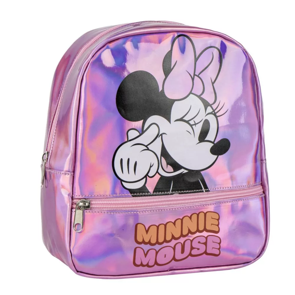 Disney Minnie Mouse tas Iridescent holographic 23 cm - Roze - 23 cm - Polyester