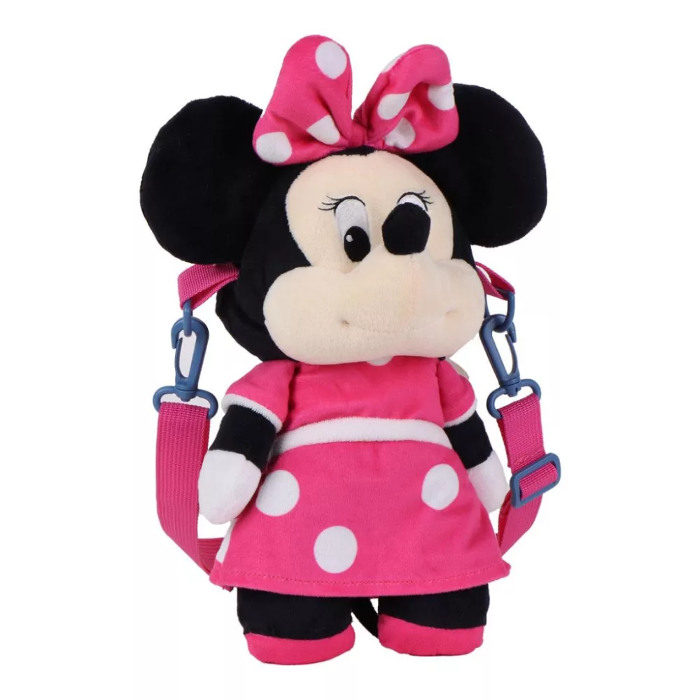 Disney Minnie Mouse tas Pink plush 34 cm - Roze - 34 cm - Polyester