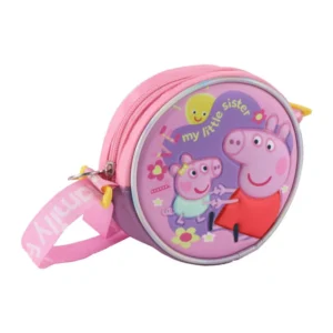 Peppa Pig tas My Little Sister 3D 13 x 13 cm - Roze - 13 x 13 cm - Polyester