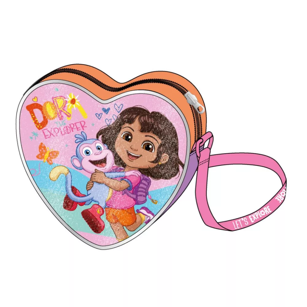 Dora the Explorer tas Let's Go glittery 15 x 14 cm - Multicolor - 15 x 14 cm - Polyester