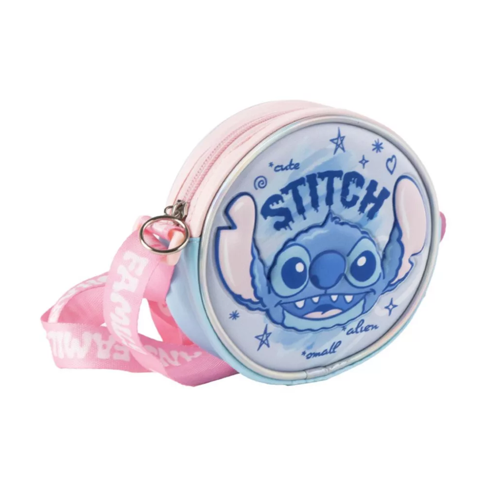 Lilo en Stitch tas Cute 3D 13 x 13 cm - Blauw - 13 x 13 cm - Polyester