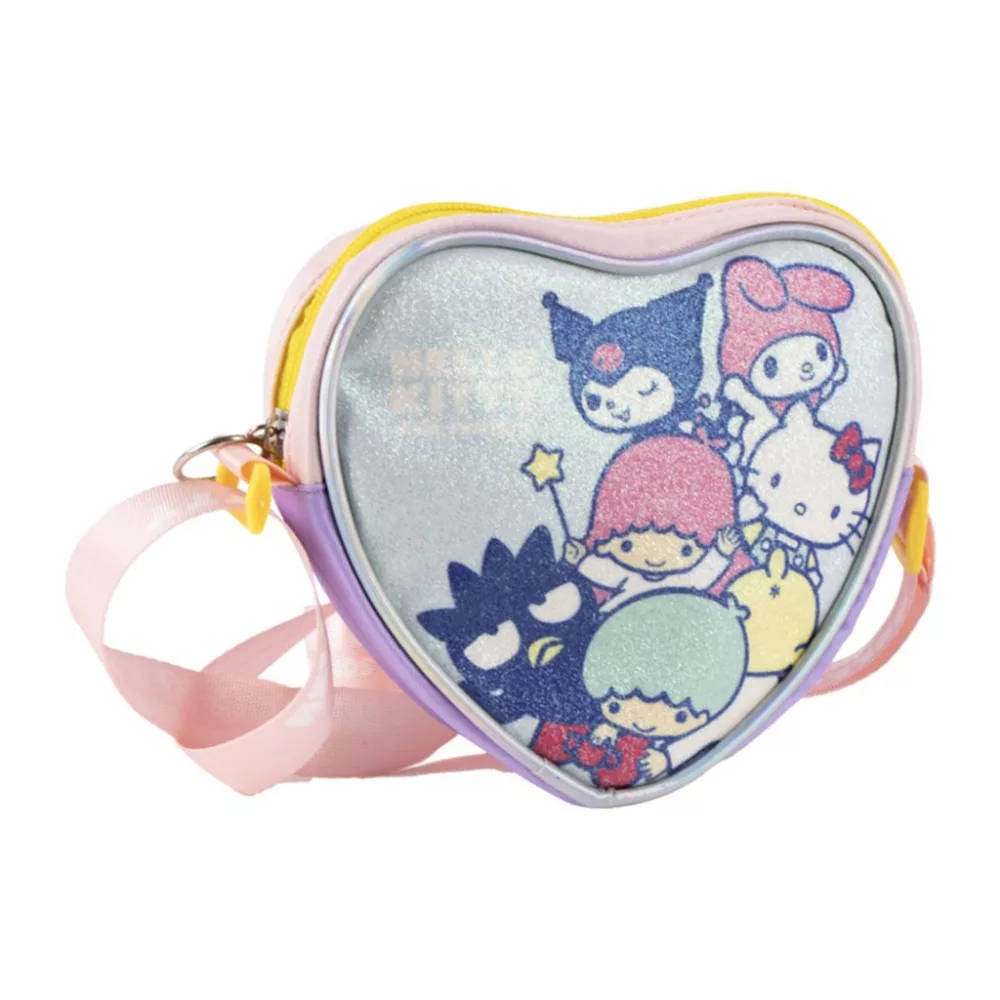 Hello Kitty tas Friends glitter 15 x 14 cm - Multicolor - 15 x 14 cm - Polyester