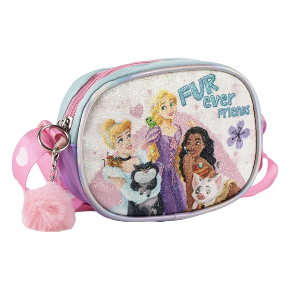 Disney Princess tas Fur ever glitter 15 x 11 cm - Multicolor - 15 x 11 cm - Polyester
