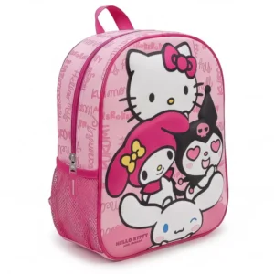 Hello Kitty tas Kawaii Cuties 3D 30 x 25 x 12 cm - Roze - 30 x 25 x 12 cm - Polyester