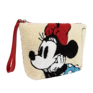 Disney Minnie Mouse tas Dreaming plush cosmetic 22 x 14 cm - Rood - 22 x 14 cm - Polyester
