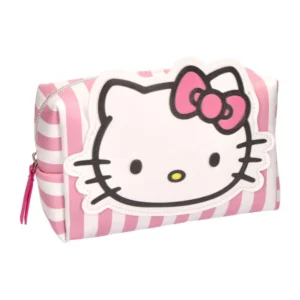Hello Kitty tas Striped cosmetic 18 x 10 cm - Roze - 18 x 10 cm - Polyester