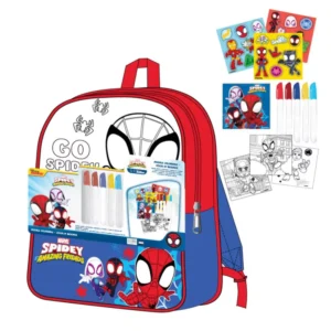 Spiderman tas Go Spidey colorable 38 cm - Multicolor - 38 cm - Polyester