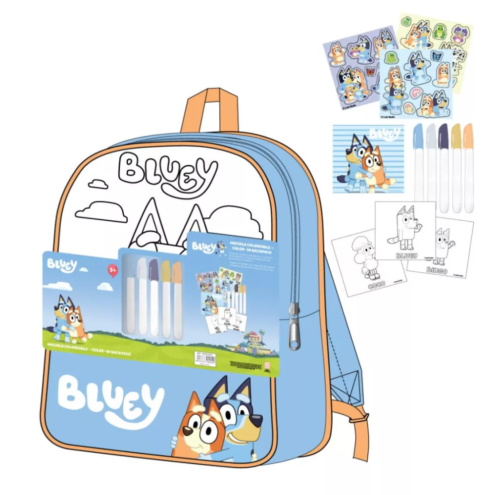 Friends tas colorable 38 cm - Blauw - 38 cm - Polyester