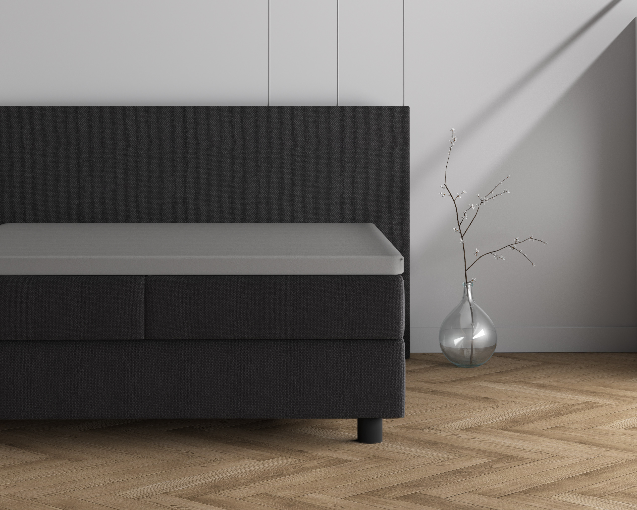Dreamhouse Dubbel Jersey 220 gr. Topper Hoeslaken Grijs 160/180 x 200/220 cm