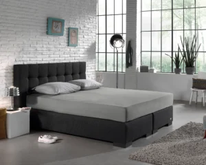 Dreamhouse hoeslaken Grijs 140 x 200 cm - Grijs - 100% katoen