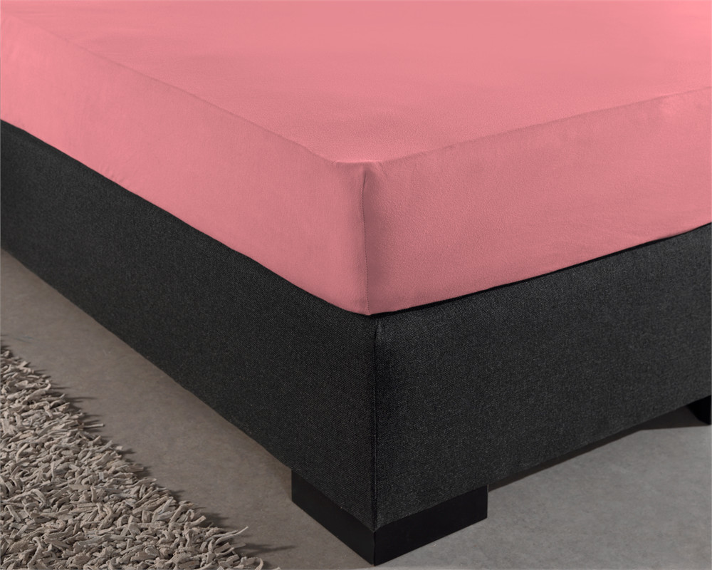 100% katoen hoeslaken Roze 160/180 x 200 cm van Dreamhouse