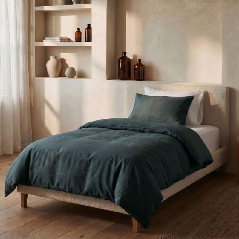 Stone washed Donker - Dreamhouse bed 140 x 220 cm van Katoen