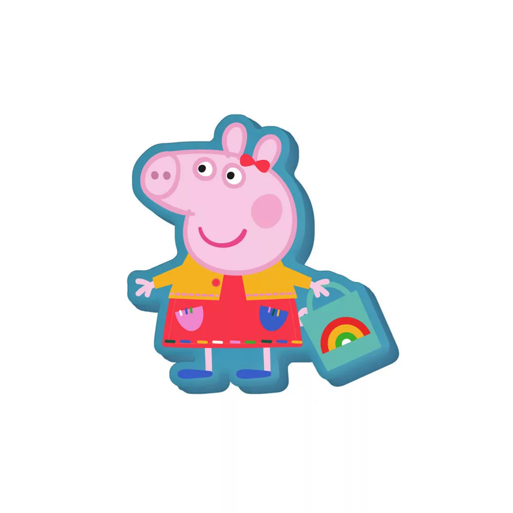 Peppa Pig sierkussen Shopping velvet 35 cm - Multicolor - 35 cm - Polyester