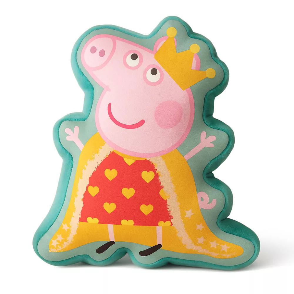 Peppa Pig sierkussen Queen Velour 35 cm - Multicolor - 35 cm - Polyester